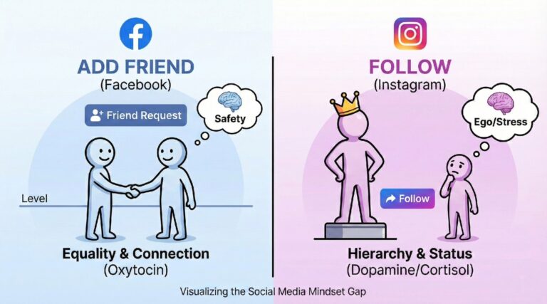 Why We Add Friend Easily But Hesitate to Follow