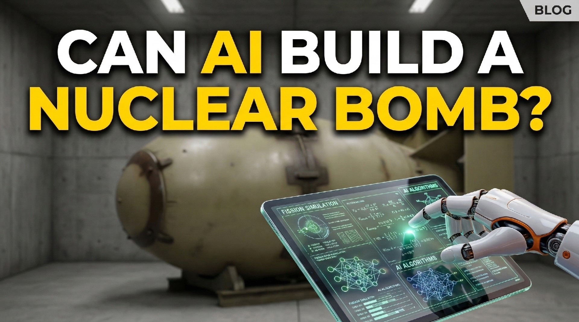 Can AI Really Build a Nuclear Bomb